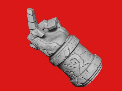 Hellboy arm Right hand of Doom 3D print model