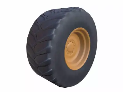 Truck Tyre Low-poly 3D model purchase