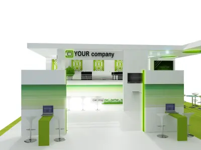 Booth Exhibition Stand a448a 3D model