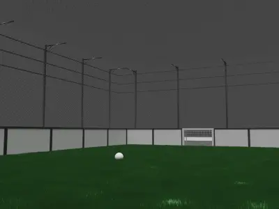 Cageball Playground - High poly 3D model