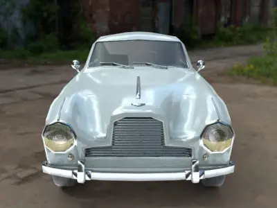 Aston Martin DB2 Low-poly 3D model