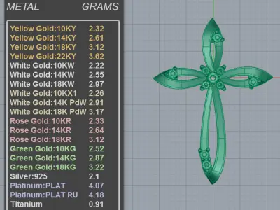Luxury Christian Pendant Necklace 3D print model