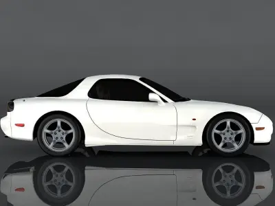 Mazda RX-7 1997  Low-poly 3D model