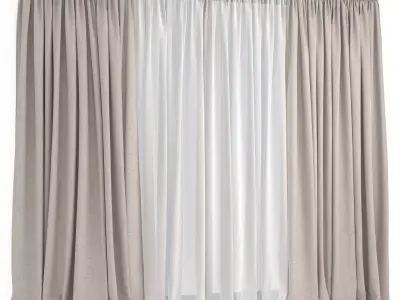 Curtains 52 3D model