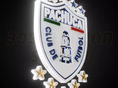 Club De Futbol Pachuca logo - Cinematic - 3D print 3D model