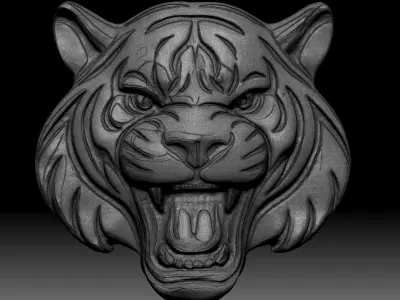 lion pendant 3D print model 3D print model purchase