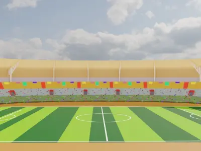 3D - Football stadium Model-without seats 3D model