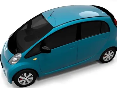 PEUGEOT ION LOWPOLY Low-poly 3D model