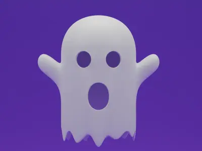 Cartoon Ghost 3D model