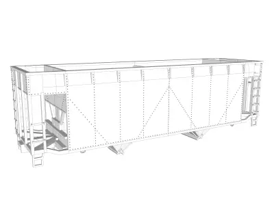 U13 Phosphate and Sand Hopper HO  3D print model