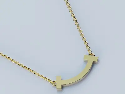 Smile Pendant T 3D print model