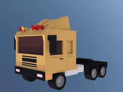 truck  zarde ghanari in iran 2017 Free low-poly 3D model