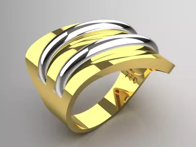 gold ring gr0127 3D print model