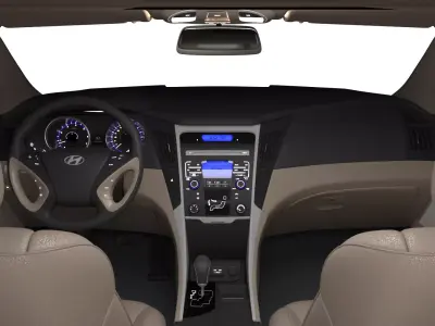 Sonata interior 2011-2013 full 3d model by 7zP 3D model