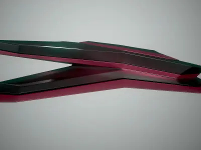 Racing spaceship 3D model