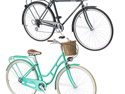 Retro Bicycles 3D model