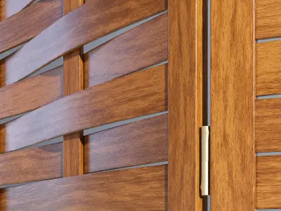 Wooden Room Screen 3D model