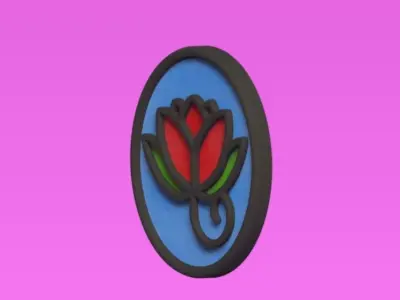 Flower Coaster 3D print model