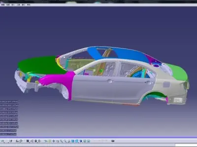 car frame 3D model