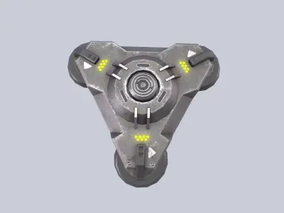 Sci fi trap Low-poly 3D model