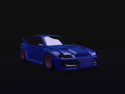 Subaru Impreza WRX STI 22B Low-poly 3D model