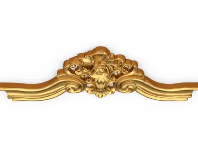 Classic carved decor ornament 381  3D model