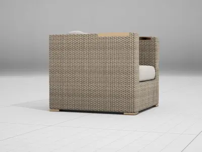 Patio Furniture 003 Chair UE4 Low-poly 3D model