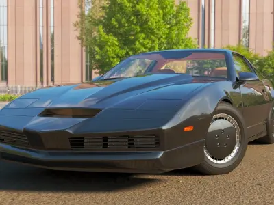 Knight Rider Low-poly 3D model