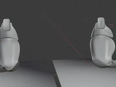 Car seat concept model - Concept Elysian 3D model