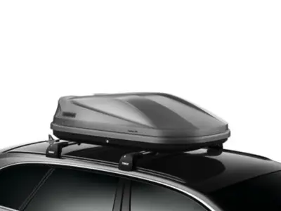 Rooftop Cargo Boxes Car roof rack with cargo box 3D print model