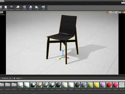 MolteniC Who Chair UE4 Low-poly 3D model