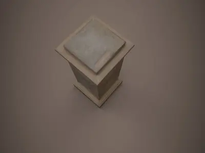 Greek pedestal Free low-poly 3D model