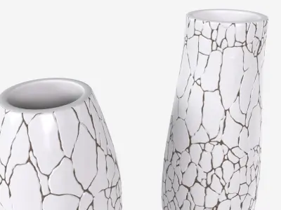 Ceramic Vases 3-set 01 3D model