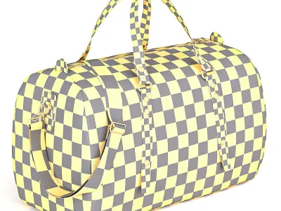 Luxury Bag With Handles 3D model
