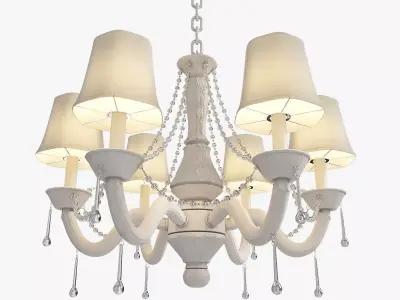 Traditional Stem Chandelier  3D model
