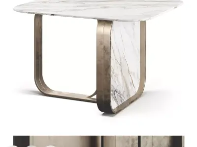 Taylor Llorente Luxury Marble Side Table 3D model