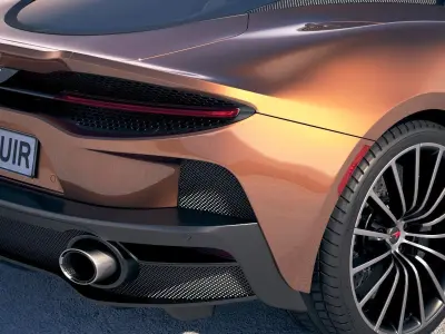 McLaren GT 2020 3D model get