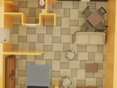 Urban Haven 3D Low-poly 3D model