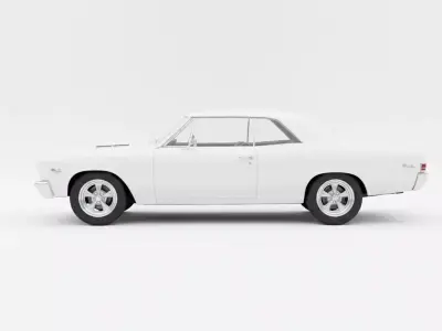 1967 Chevrolet Chevelle SS Low-poly 3D model