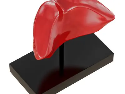 Figurine red lips 03 3D model