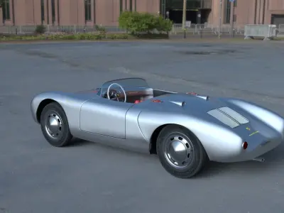 Porsche 550 Spyder HDRI 3D model