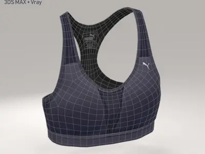 Puma -Get Fast- Sport Bra Low-poly 3D model