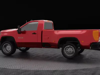 2020 Chevrolet Silverado 3500HD Single Cab  3D print model