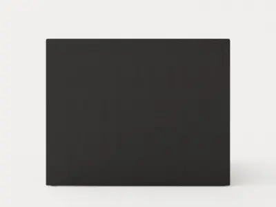 Diplomat Complete Bed Package 160x200 Dark Gray Low-poly 3D model