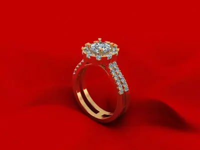 Woman Wedding Ring 184 3D print model