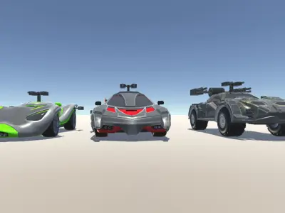 Road Warriors PBR Low-poly 3D model