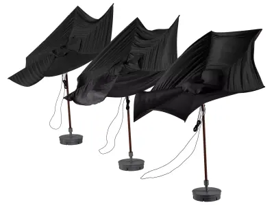 Umbrella outdoor by the wind IKEA Betso Lindoja pack2 3D model