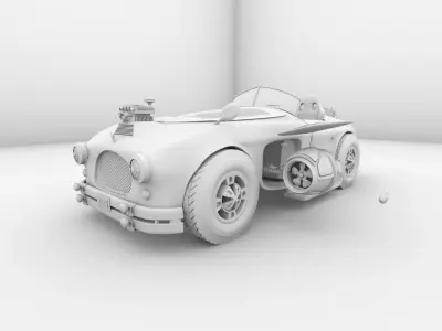 car trending model Low-poly 3D model