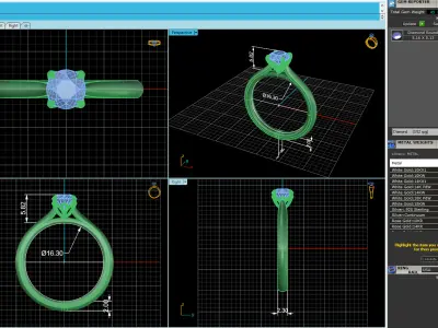 Precious Wedding Ring 3D print model