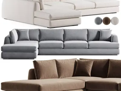 Keely modular sofa  3D model